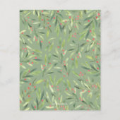 Budget Greenery - Uitnodiging voor Kerstmis Flyer (Achterkant)