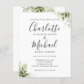 Budget Greenery verlaat de Uitnodiging van de Wedd (Voorkant / Achterkant)