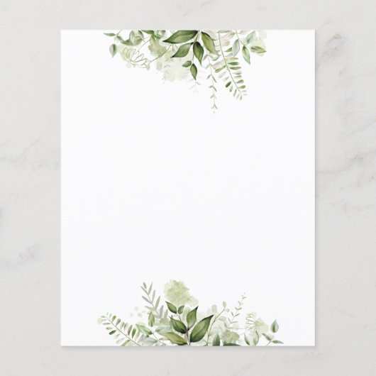 Budget Greenery verlaat de Uitnodiging van de Wedd (Achterkant)