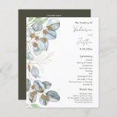 Budget Greenery Waterverf Eucalyptus Wedding (Voorkant / Achterkant)