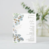 Budget Greenery Waterverf Eucalyptus Wedding (Staand voorkant)