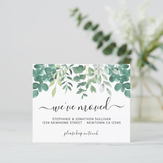 Budget Greenery We hebben de Kaart van de Aankondi (Staand voorkant)