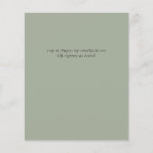 Budget Greenery Wedding Invite (Achterkant)