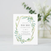 Budget Greenery Wedding Invite (Staand voorkant)