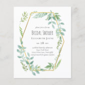 Budget Greenery Wedding Invite (Voorkant)