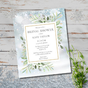 Budget Greenery Winter Bridal Shower