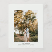 Budget GreenGenery Foto Opslaan De Datum Flyer (Achterkant)