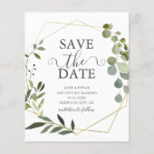 Budget GreenGenery Foto Opslaan De Datum Flyer (Voorkant)