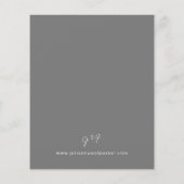 Budget Grey MOD Calligraphy Wedding (Achterkant)