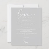 Budget Grey Trendy Branches Wedding 3 Photos (Achterkant)