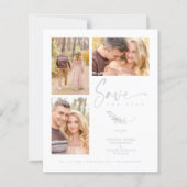 Budget Grey Trendy Branches Wedding 3 Photos (Voorkant)
