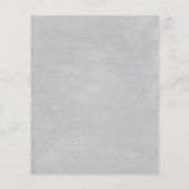 Budget Grey Waterverf Leaves & Mountain Wedding (Achterkant)