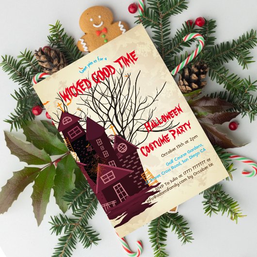 Budget Griezelige Halloween Thuis Kostuum Feest Kaart