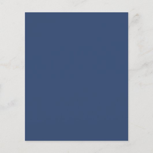 BUDGET  grijze marine Blue Floral bruiloft (Achterkant)