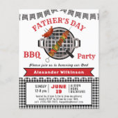 BUDGET Grill en Chill Vaderdag BBQ Uitnodiging (Voorkant)