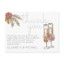 Budget grillige champagne dank u bruiloft