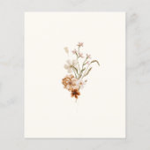 Budget grillige gedroogde wilde bloem bruiloft uit (Achterkant)