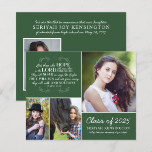 Budget Groen Afstuderen Bijbel Verse Foto Collage