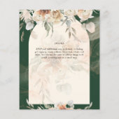 BUDGET Groen BOHO Terracotta Bloem Bruiloft (Achterkant)