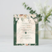 BUDGET Groen BOHO Terracotta Bloemen Bruiloft (Staand voorkant)