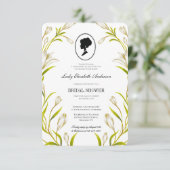 Budget groen botanische Bridgerton Vrijgezellenfee Kaart (Staand voorkant)