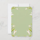 Budget groen botanische Bridgerton Vrijgezellenfee Kaart (Achterkant)