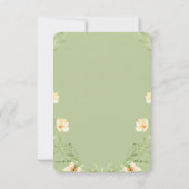 Budget groen botanische Bridgerton Vrijgezellenfee Kaart (Achterkant)