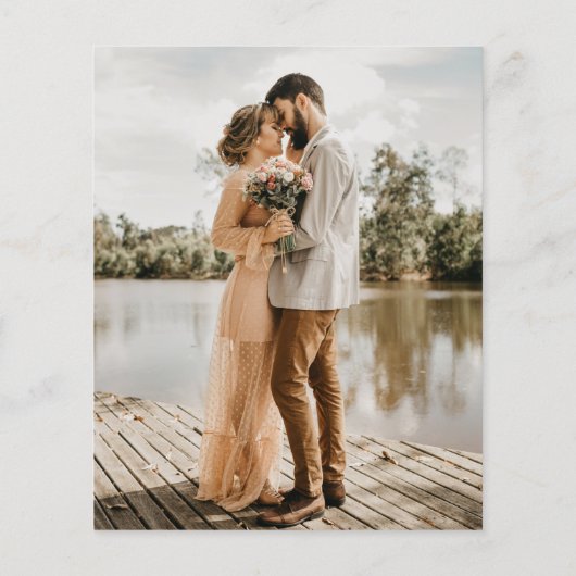 BUDGET groen cirkel rand 2 foto bruiloft (Achterkant)