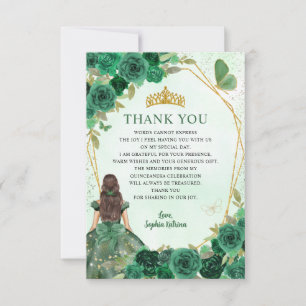 Budget Groen Goud Prinses Mis Quince Dank u Notitiekaartje