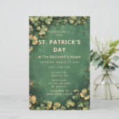 Budget  Groen Goud St Patricks Uitnodiging (Staand voorkant)
