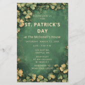 Budget  Groen Goud St Patricks Uitnodiging (Voorkant)