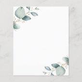 Budget groen moderne repetitie diner uitnodiging flyer (Achterkant)