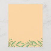 Budget groen olifant neutrale babyshower (Achterkant)