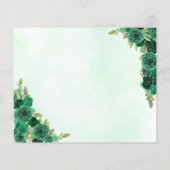 Budget Groen Prinses Quinceañera Save the Date (Achterkant)