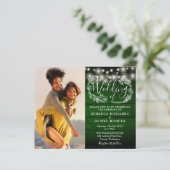 Budget Groen Rustieke Lichten 2 Foto Huwelijksuitn (Staand voorkant)