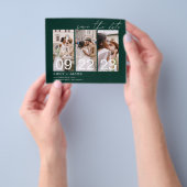 Budget Groen Save the Date 3 Uitnodigingen voor fo Flyer (Hand)