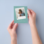 Budget Groen Strand Instant Foto Prettig Kerstfees Flyer (Hand)