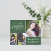 Budget Groene Afstudeer Bijbeltekst Foto Collage (Staand voorkant)