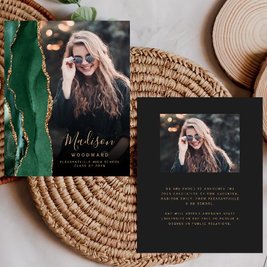 Budget Groene Agaat Foto Dark Afstudeerder Aankond