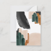 budget groene aquarel baby shower uitnodiging (Achterkant)