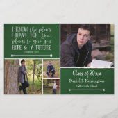 Budget Groene Bijbel Verse Afstuderen Foto Collage (Voorkant)