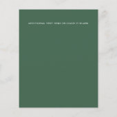 BUDGET Groene bladeren Zomer Lente Garden bruiloft (Achterkant)