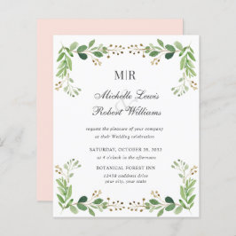 BUDGET Groene bladeren Zomer Lente Garden bruiloft