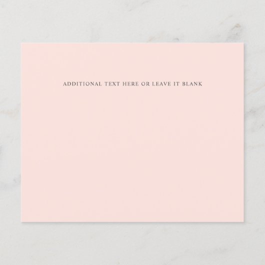 BUDGET Groene bladeren Zomerbruiloft BEWAAR DATUM (Achterkant)