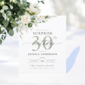 Budget Groene Bloemen Verrassing Verjaardag Uitnod