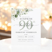 Budget Groene Bloemen Verrassing Verjaardag Uitnod Flyer