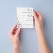 Budget groene boho tropische bloemendetails flyer (Hand)