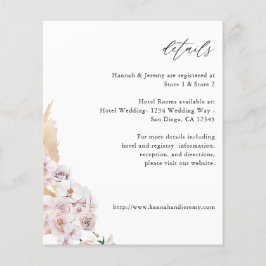 Budget groene boho tropische bloemendetails flyer