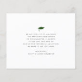 Budget Groene Foto Save Datum Afstuderen Uitnodigi (Achterkant)