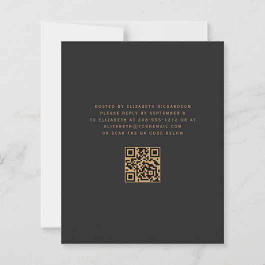 Budget Groene Gouden Agaat QR Code 50ste Verjaarda (Achterkant)